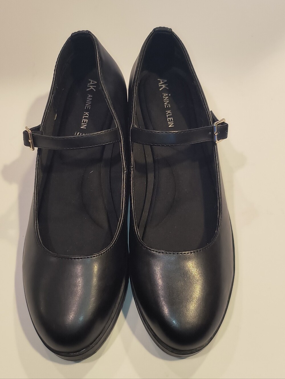 AK Anne Klein iFlex Quaver Black Mary Jane Wedge Pumps - Women's Size 9M (NWOT)